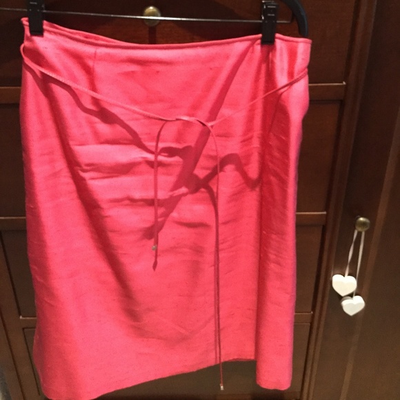 Tahari pink silk skirt Size 4 - Picture 1 of 3